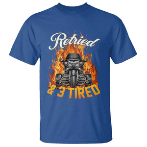 Retired Grandpa Biker Three Wheeled Motorcycle Trike T Shirt