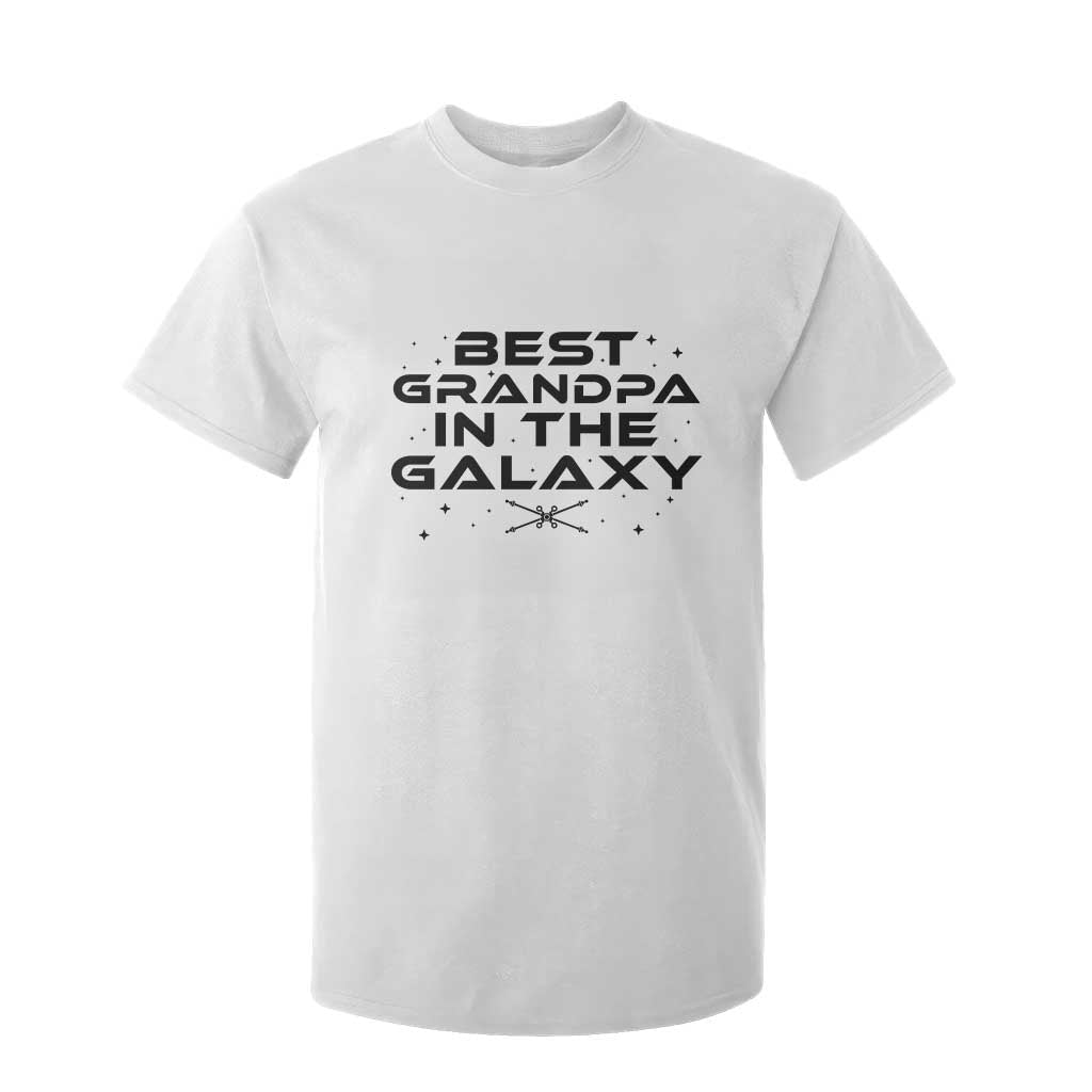 Best Grandpa in the Galaxy T Shirt For Kid Funny Fathers Day Gift