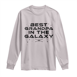 Best Grandpa in the Galaxy Long Sleeve Shirt Funny Fathers Day Gift