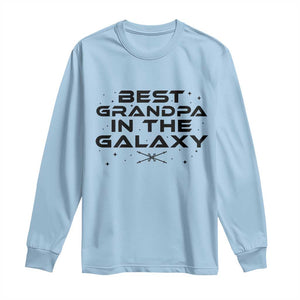Best Grandpa in the Galaxy Long Sleeve Shirt Funny Fathers Day Gift