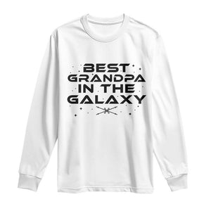 Best Grandpa in the Galaxy Long Sleeve Shirt Funny Fathers Day Gift