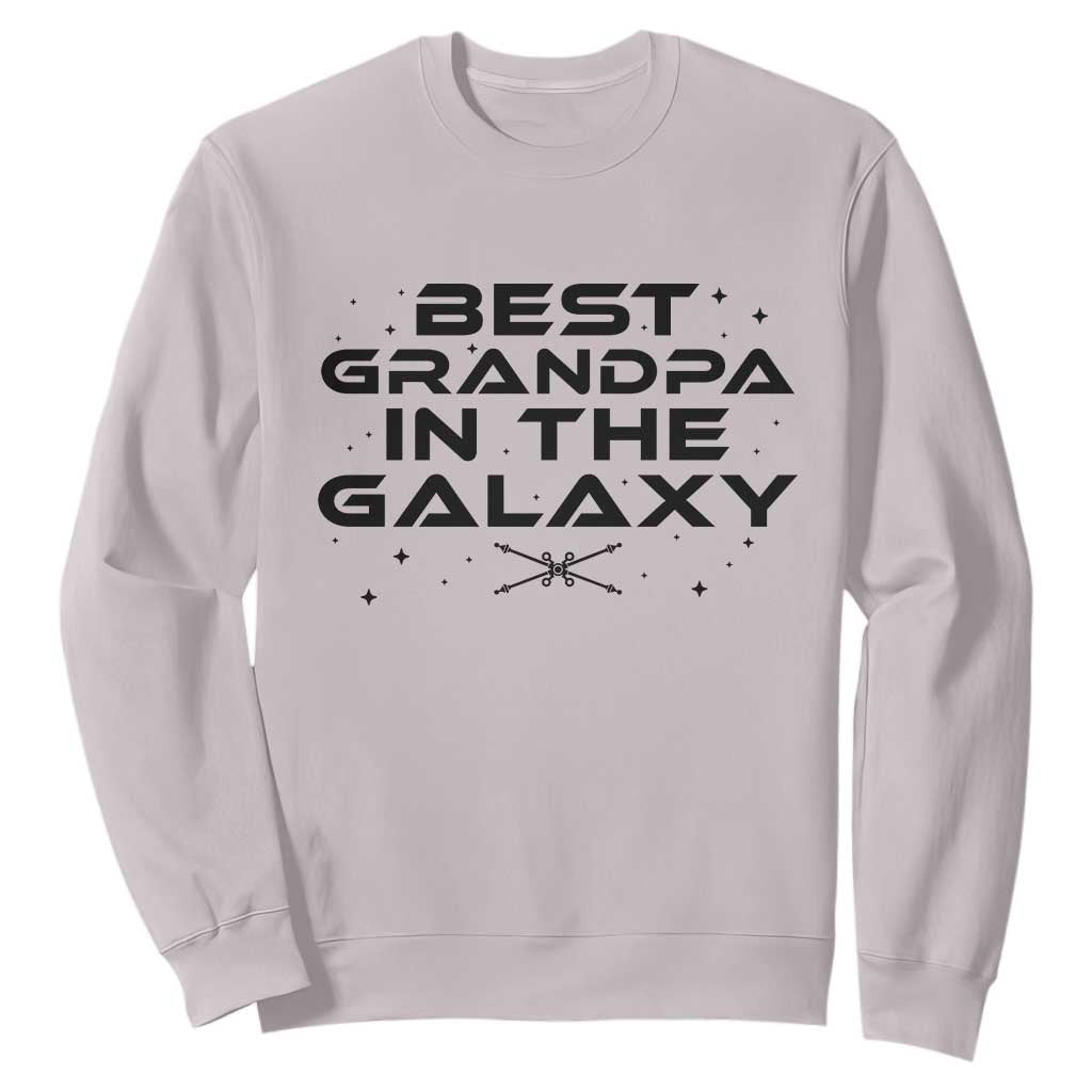 Best Grandpa in the Galaxy Sweatshirt Funny Fathers Day Gift