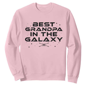 Best Grandpa in the Galaxy Sweatshirt Funny Fathers Day Gift