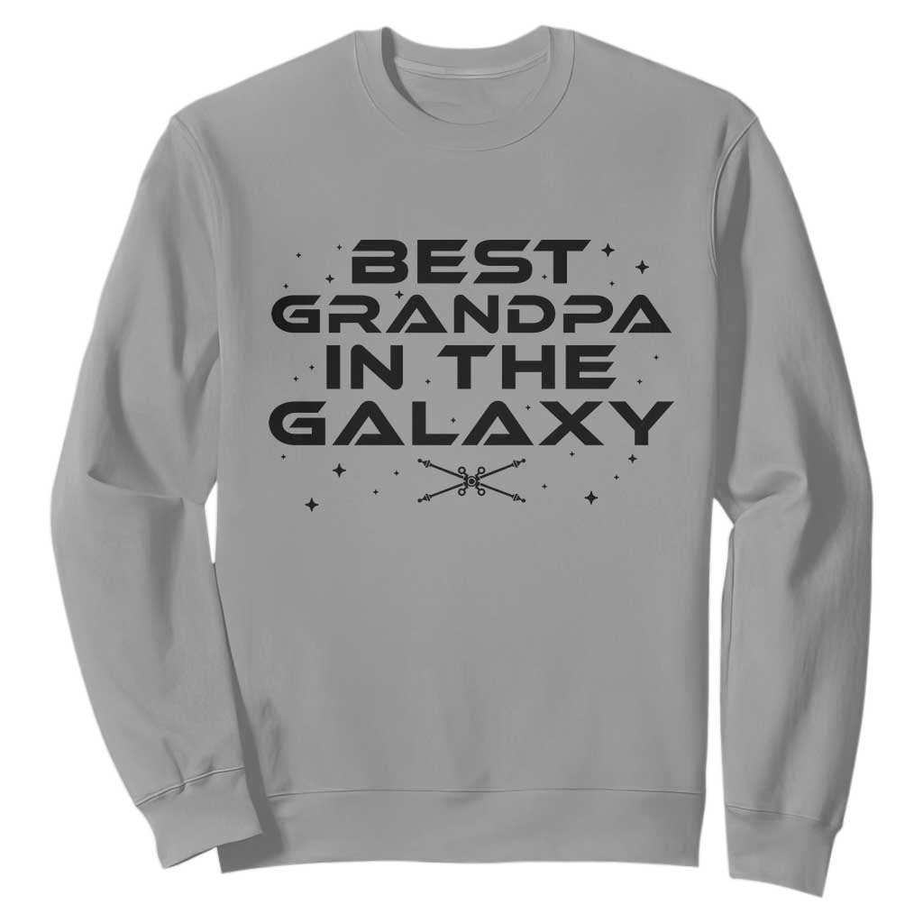 Best Grandpa in the Galaxy Sweatshirt Funny Fathers Day Gift