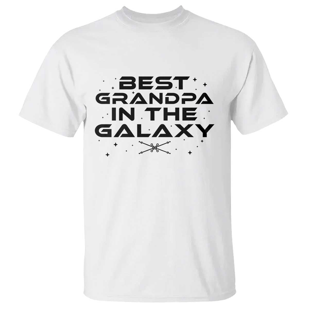Best Grandpa in the Galaxy T Shirt Funny Fathers Day Gift
