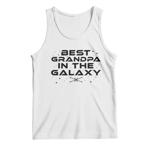 Best Grandpa in the Galaxy Tank Top Funny Fathers Day Gift