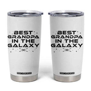 Best Grandpa in the Galaxy Tumbler Cup Funny Fathers Day Gift