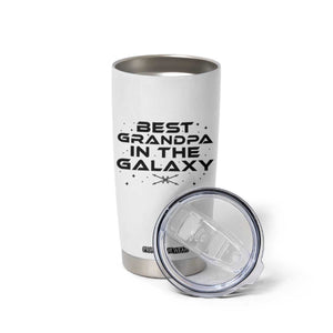 Best Grandpa in the Galaxy Tumbler Cup Funny Fathers Day Gift