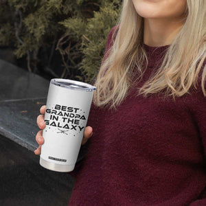 Best Grandpa in the Galaxy Tumbler Cup Funny Fathers Day Gift
