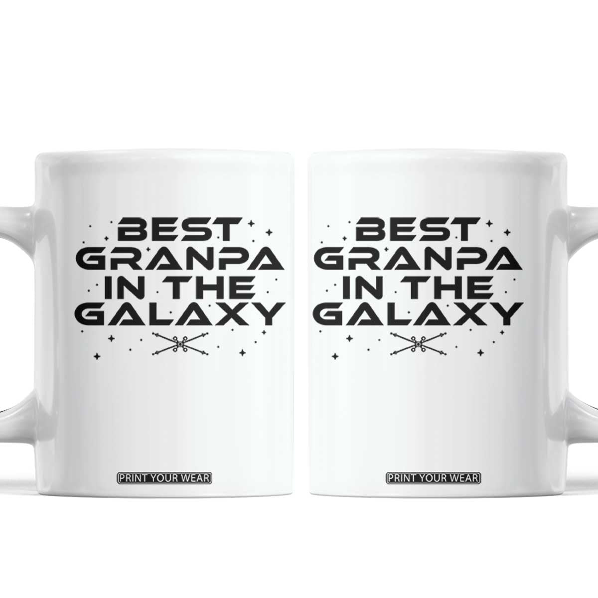 Best Grandpa in the Galaxy Coffee Mug Funny Fathers Day Gift