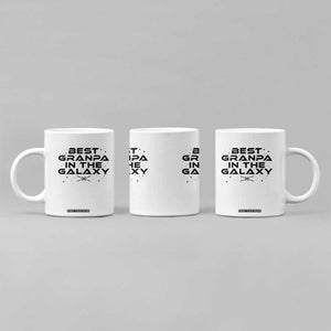 Best Grandpa in the Galaxy Coffee Mug Funny Fathers Day Gift