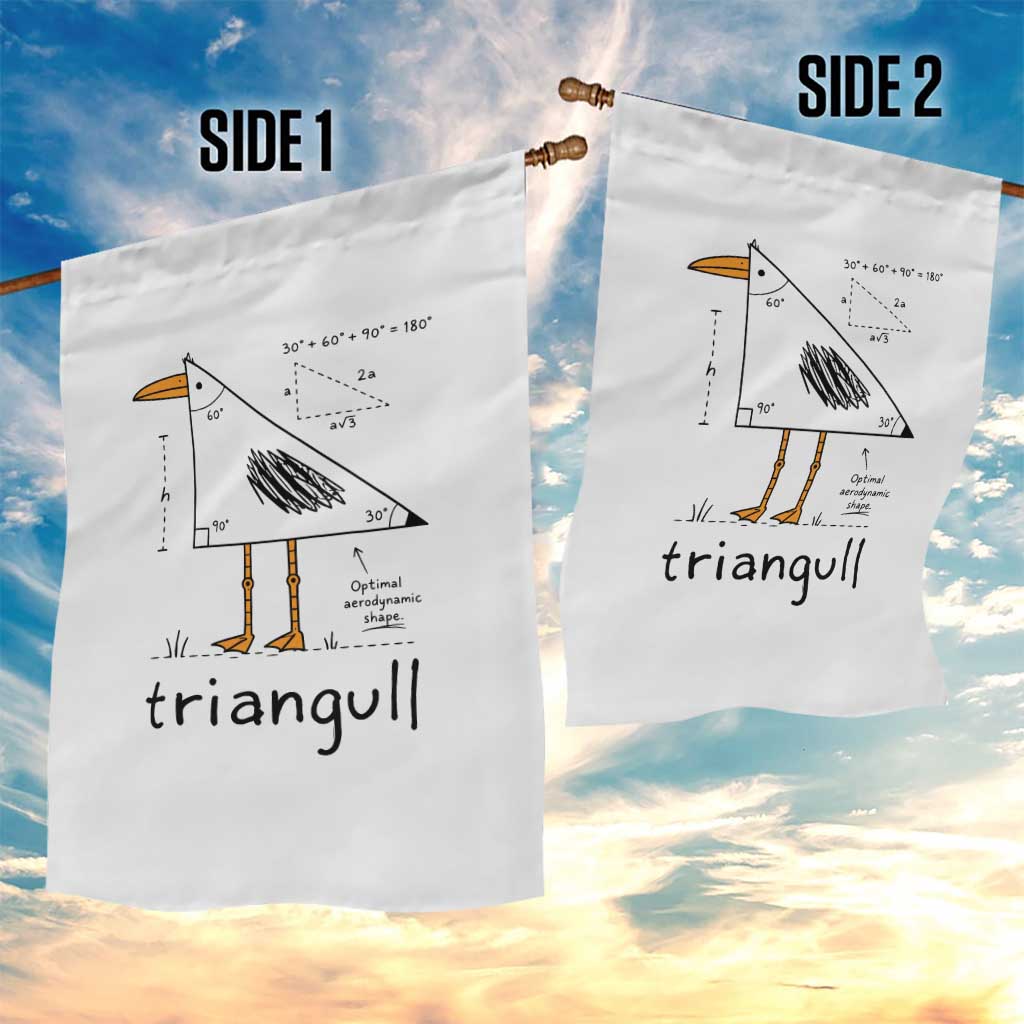 Triangull Triangle Seagull Bird Pun Garden Flag Funny Math Teacher Humor TS14 Print Your Wear