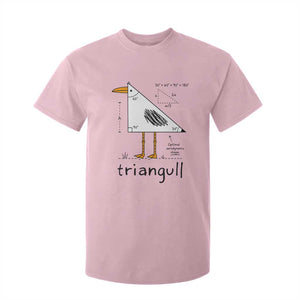 Triangull Triangle Seagull Bird Pun T Shirt For Kid Funny Math Teacher Humor TS14 Light Pink Print Your Wear