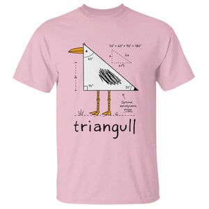 Triangull Triangle Seagull Bird Pun T Shirt Funny Math Teacher Humor TS14 Light Pink Print Your Wear