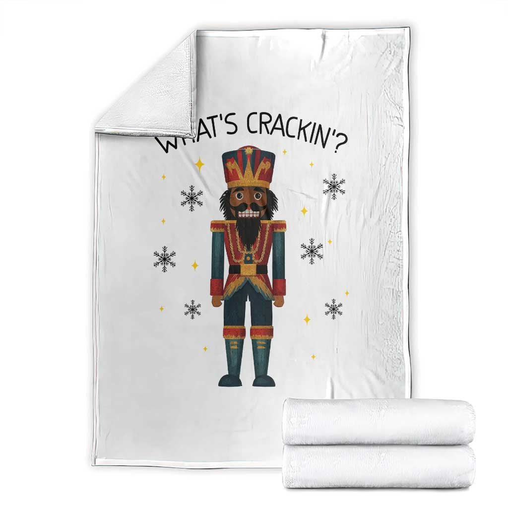 Nutcracker Christmas Throw Blanket What Is Cracking TS14 White Print Your Wear