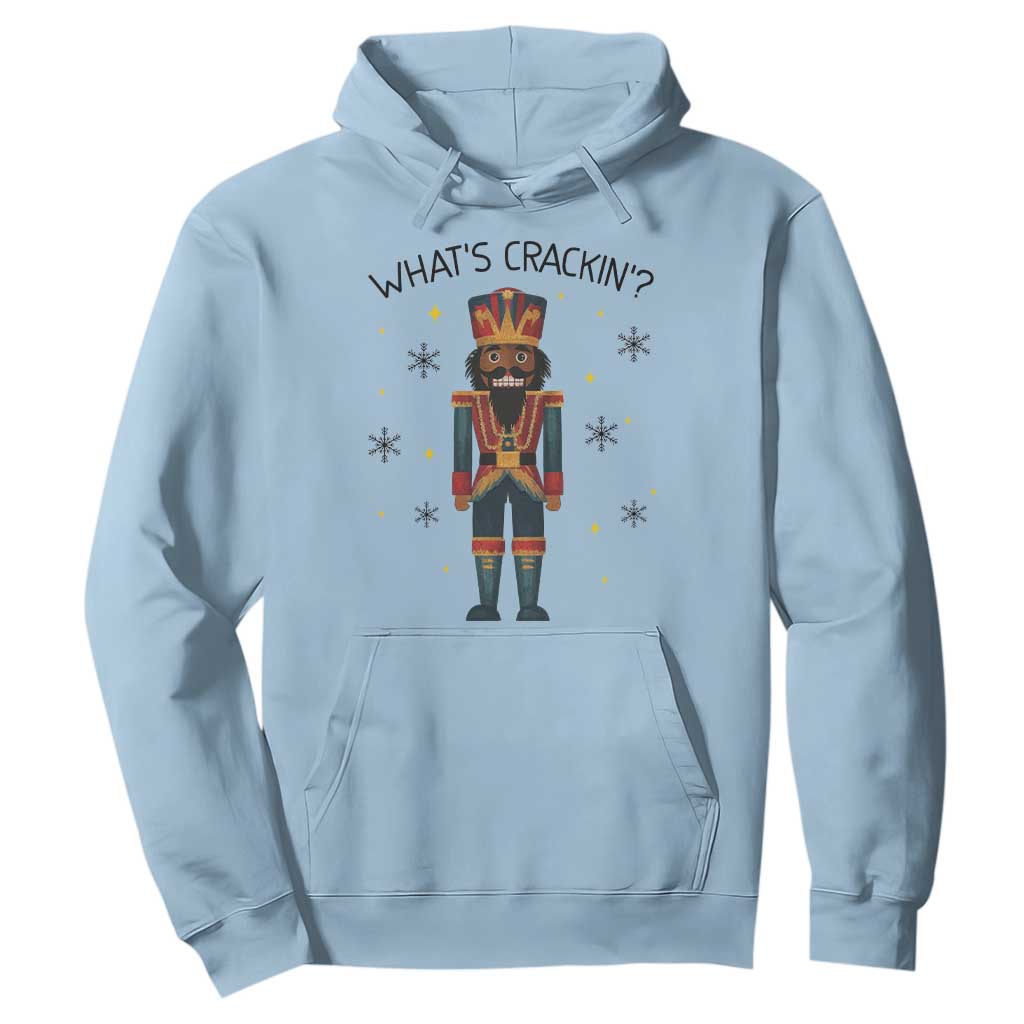 Nutcracker Christmas Hoodie What Is Cracking TS14 Light Blue Print Your Wear