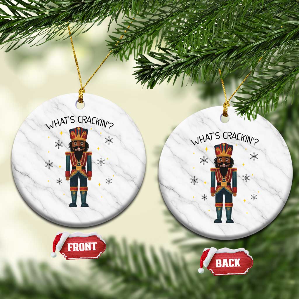 Nutcracker Christmas Ceramic Ornament What Is Cracking TS14 1pc White Marble Print Your Wear