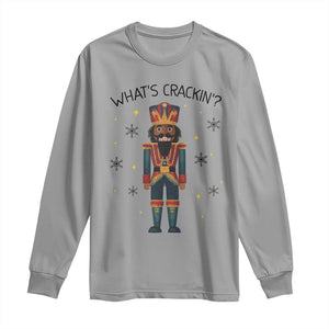 Nutcracker Christmas Long Sleeve Shirt What Is Cracking TS14 Sport Gray Print Your Wear