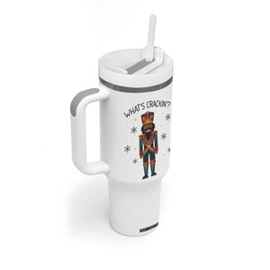 Nutcracker Christmas Tumbler With Handle What Is Cracking TS14 Print Your Wear