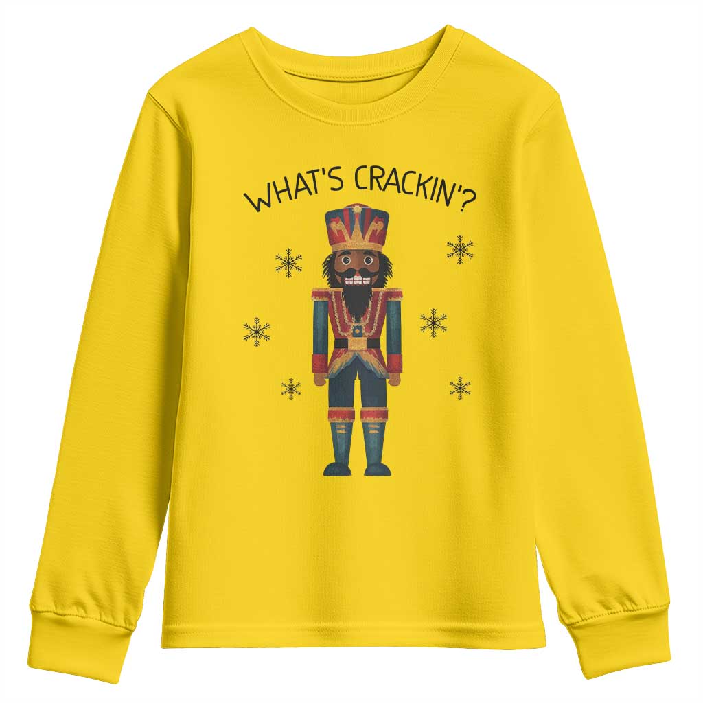 Nutcracker Christmas Youth Sweatshirt What Is Cracking TS14 Daisy Print Your Wear