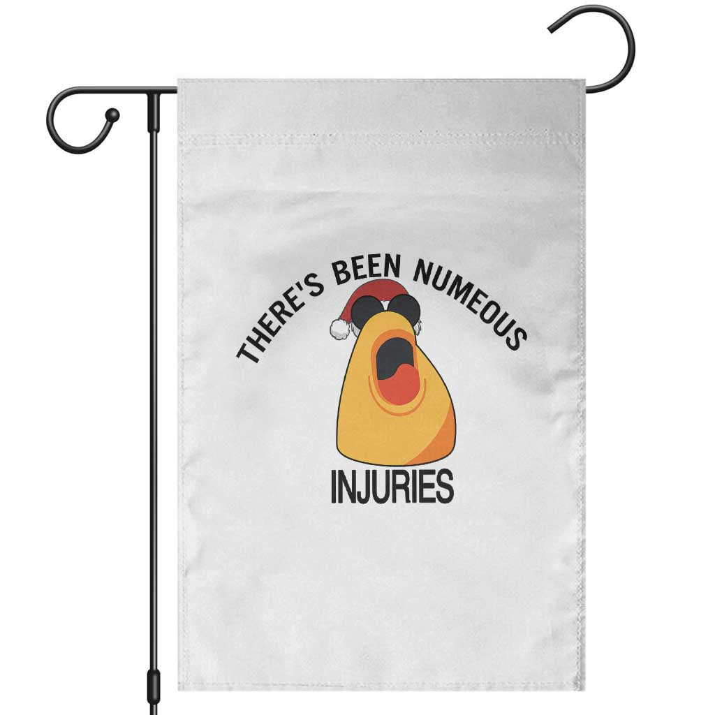 Marcus The Worm Christmas Meme Garden Flag There Is Been Numeous Injuries TS14 White Print Your Wear