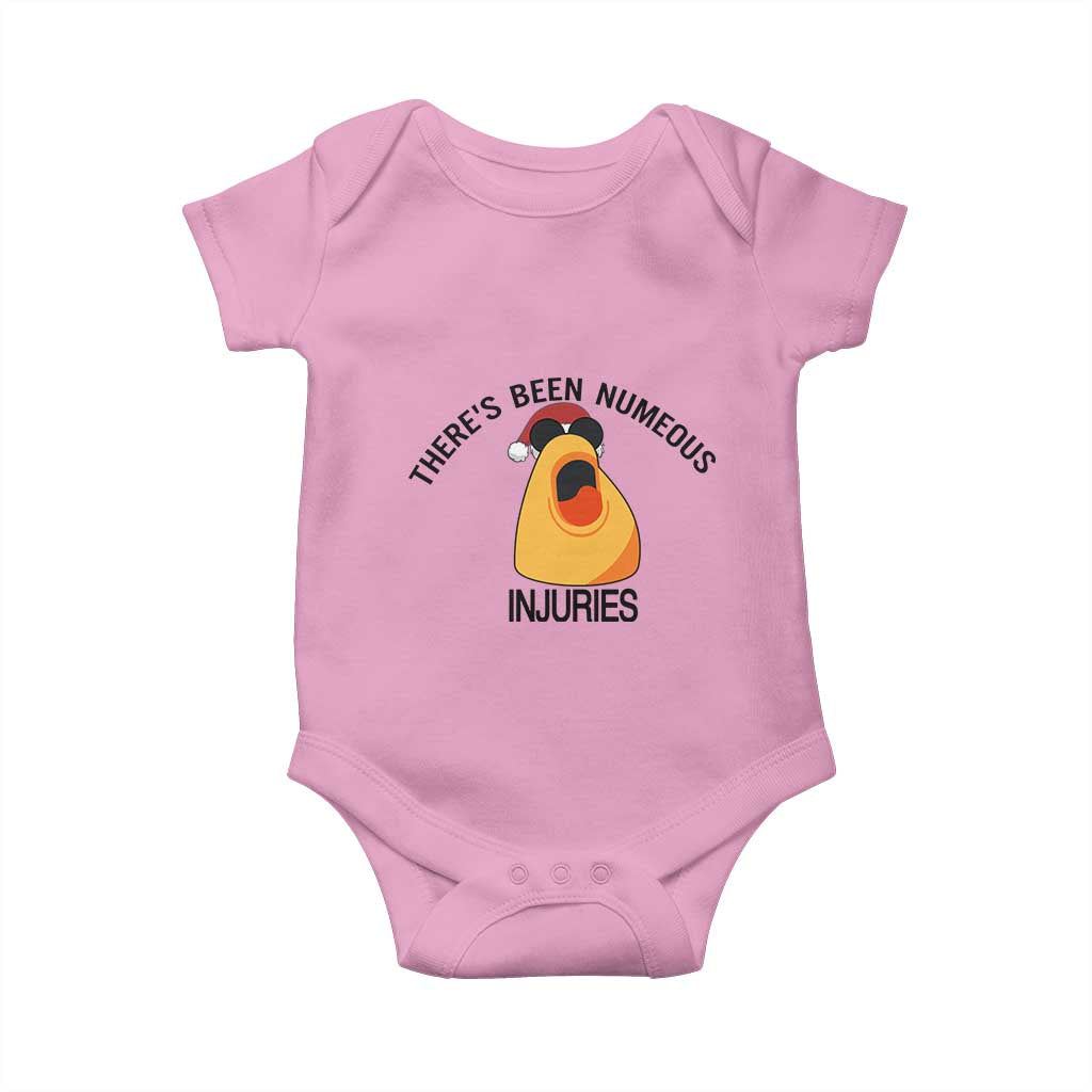 Marcus The Worm Christmas Meme Baby Onesie There Is Been Numeous Injuries TS14 Light Pink Print Your Wear