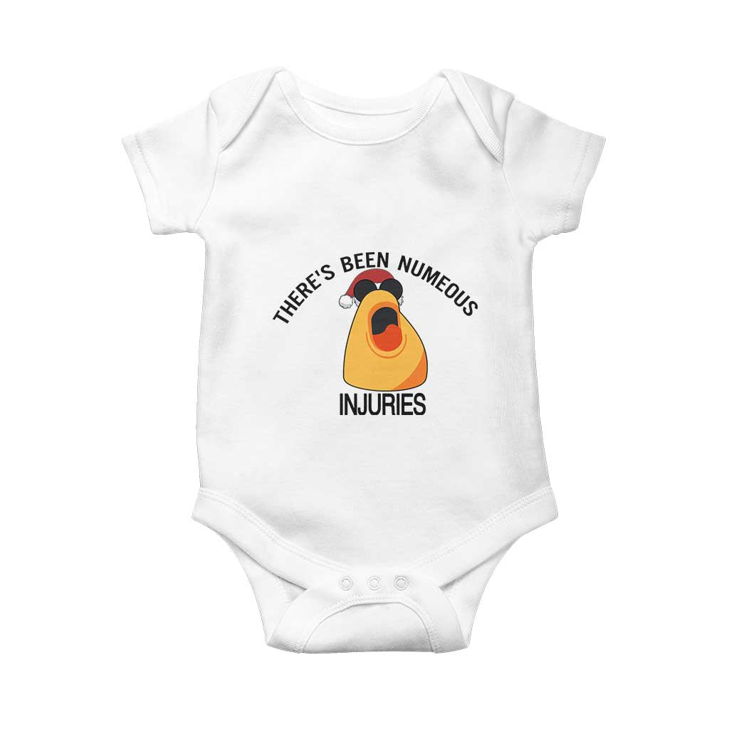 Marcus The Worm Christmas Meme Baby Onesie There Is Been Numeous Injuries TS14 White Print Your Wear