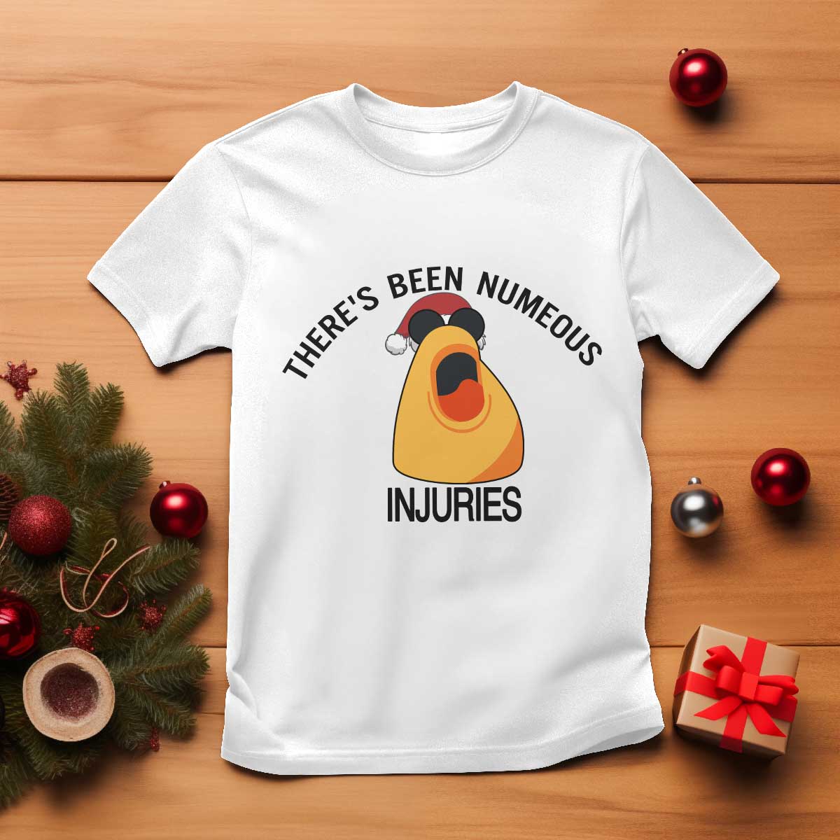 Marcus The Worm Christmas Meme T Shirt There Is Been Numeous Injuries TS14 White Print Your Wear