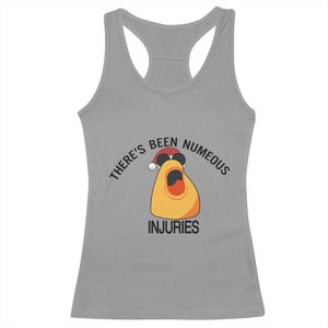 Marcus The Worm Christmas Meme Racerback Tank Top There Is Been Numeous Injuries TS14 Sport Gray Print Your Wear