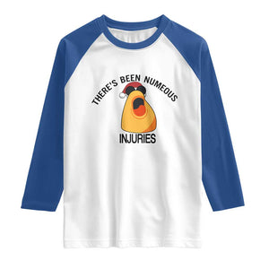 Marcus The Worm Christmas Meme Raglan Shirt There Is Been Numeous Injuries TS14 White Royal Print Your Wear