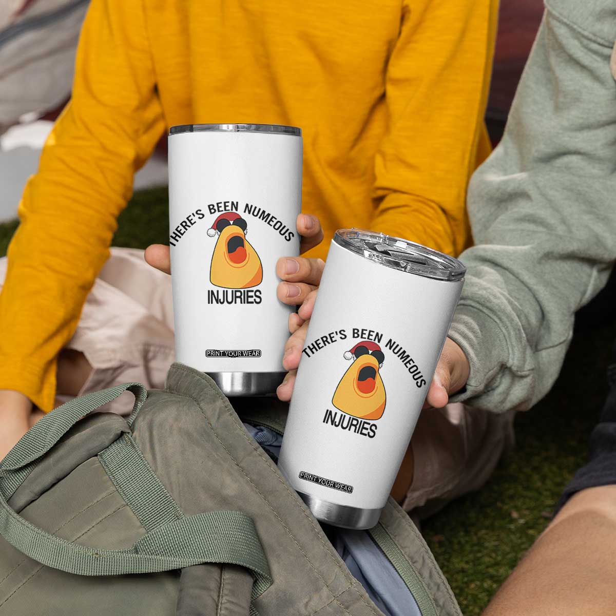 Marcus The Worm Christmas Meme Tumbler Cup There Is Been Numeous Injuries TS14 Print Your Wear