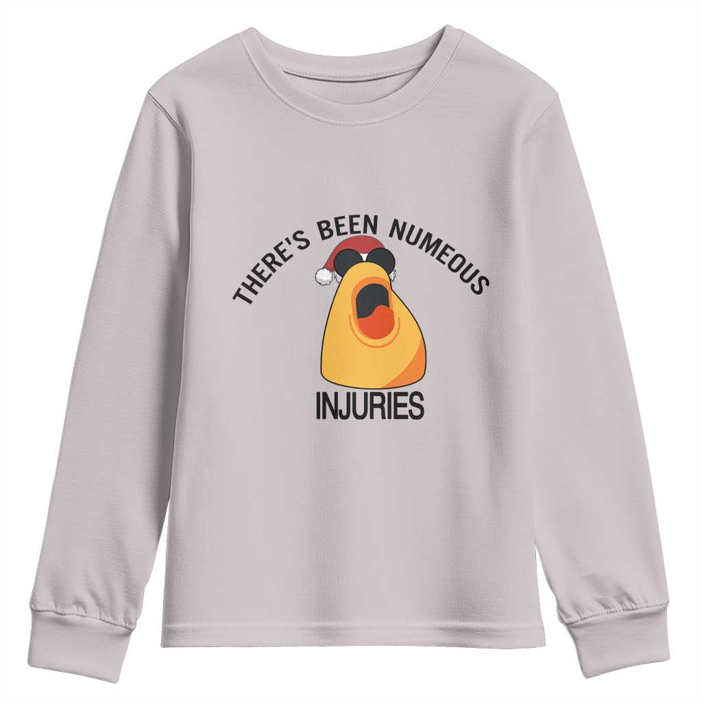 Marcus The Worm Christmas Meme Youth Sweatshirt There Is Been Numeous Injuries TS14 Ice Gray Print Your Wear