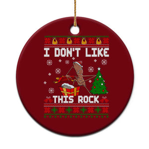 Marcus The Worm Christmas Meme Ceramic Ornament I Do Not Like This Rock TS14 1pc Red Print Your Wear