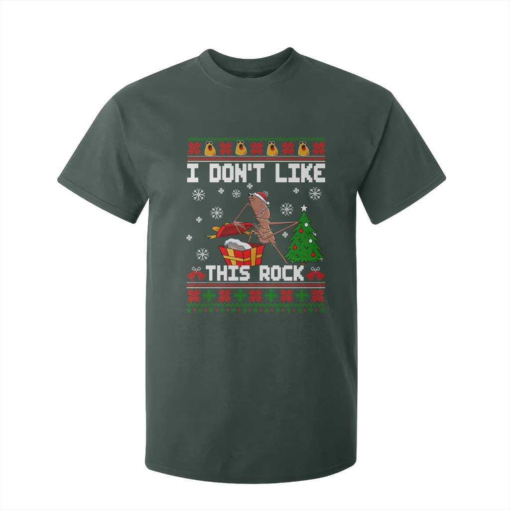 Marcus The Worm Christmas Meme T Shirt For Kid I Do Not Like This Rock TS14 Dark Forest Green Print Your Wear