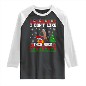 Marcus The Worm Christmas Meme Raglan Shirt I Do Not Like This Rock TS14 Black White Print Your Wear