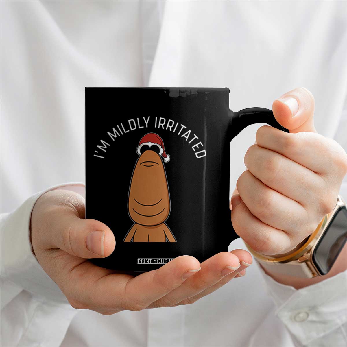Marcus The Worm Christmas Meme Coffee Mug I Am Mildly Irritated TS14 Print Your Wear