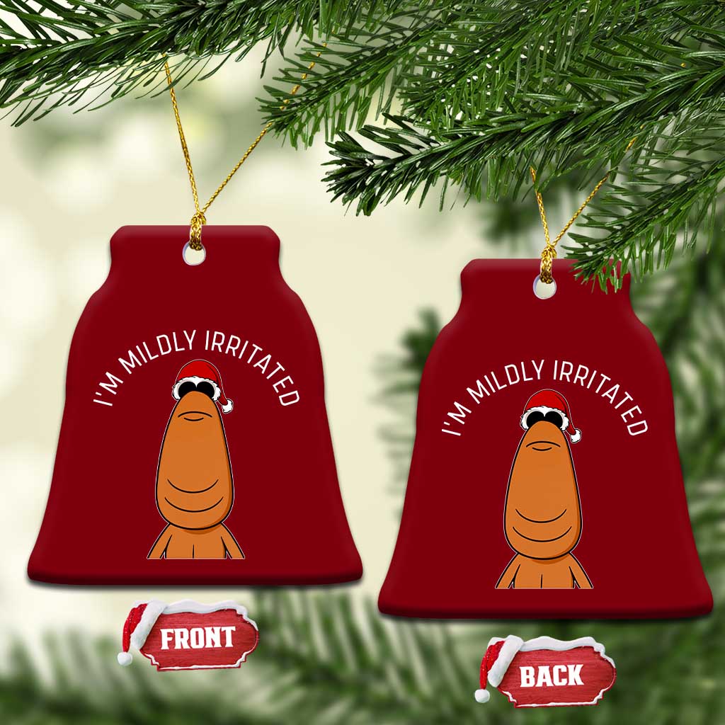 Marcus The Worm Christmas Meme Ceramic Ornament I Am Mildly Irritated TS14 Print Your Wear