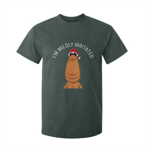 Marcus The Worm Christmas Meme T Shirt For Kid I Am Mildly Irritated TS14 Dark Forest Green Print Your Wear