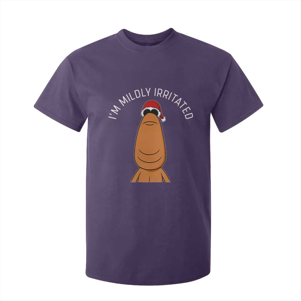 Marcus The Worm Christmas Meme T Shirt For Kid I Am Mildly Irritated TS14 Purple Print Your Wear