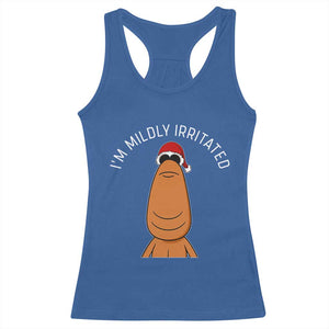 Marcus The Worm Christmas Meme Racerback Tank Top I Am Mildly Irritated TS14 Royal Blue Print Your Wear