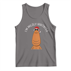 Marcus The Worm Christmas Meme Tank Top I Am Mildly Irritated TS14 Deep Heather Print Your Wear