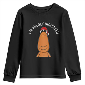 Marcus The Worm Christmas Meme Youth Sweatshirt I Am Mildly Irritated TS14 Black Print Your Wear