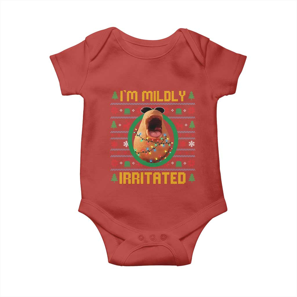 Marcus The Worm Christmas Meme Baby Onesie Funny Brain Rot Xmas TS14 Red Print Your Wear
