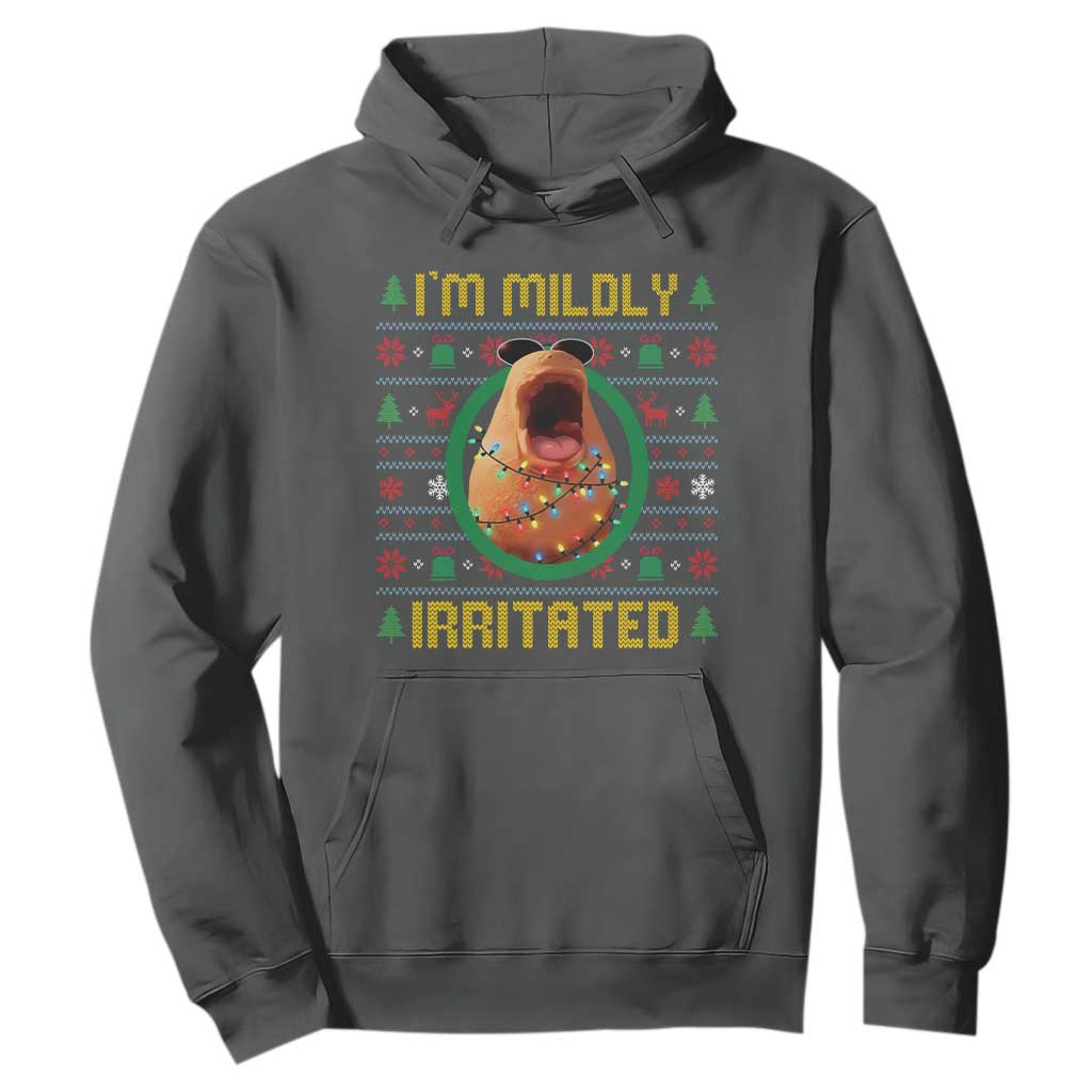 Marcus The Worm Christmas Meme Hoodie Funny Brain Rot Xmas TS14 Dark Heather Print Your Wear