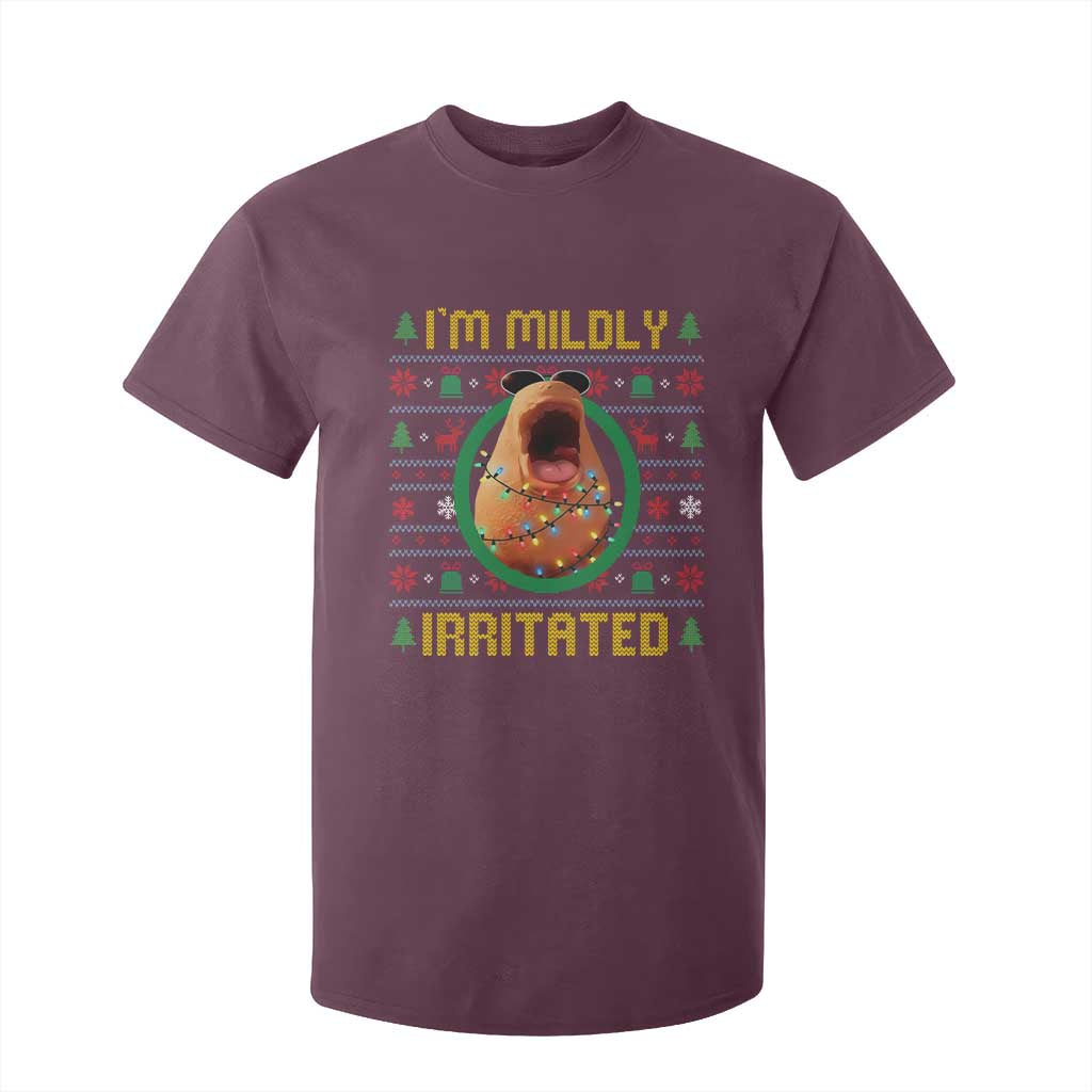 Marcus The Worm Christmas Meme T Shirt For Kid Funny Brain Rot Xmas TS14 Maroon Print Your Wear