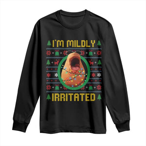 Marcus The Worm Christmas Meme Long Sleeve Shirt Funny Brain Rot Xmas TS14 Black Print Your Wear