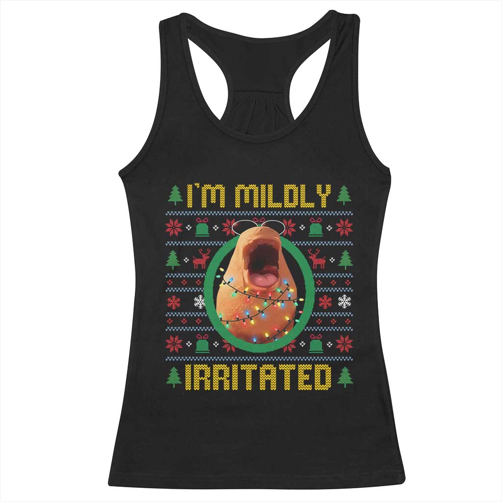 Marcus The Worm Christmas Meme Racerback Tank Top Funny Brain Rot Xmas TS14 Black Print Your Wear