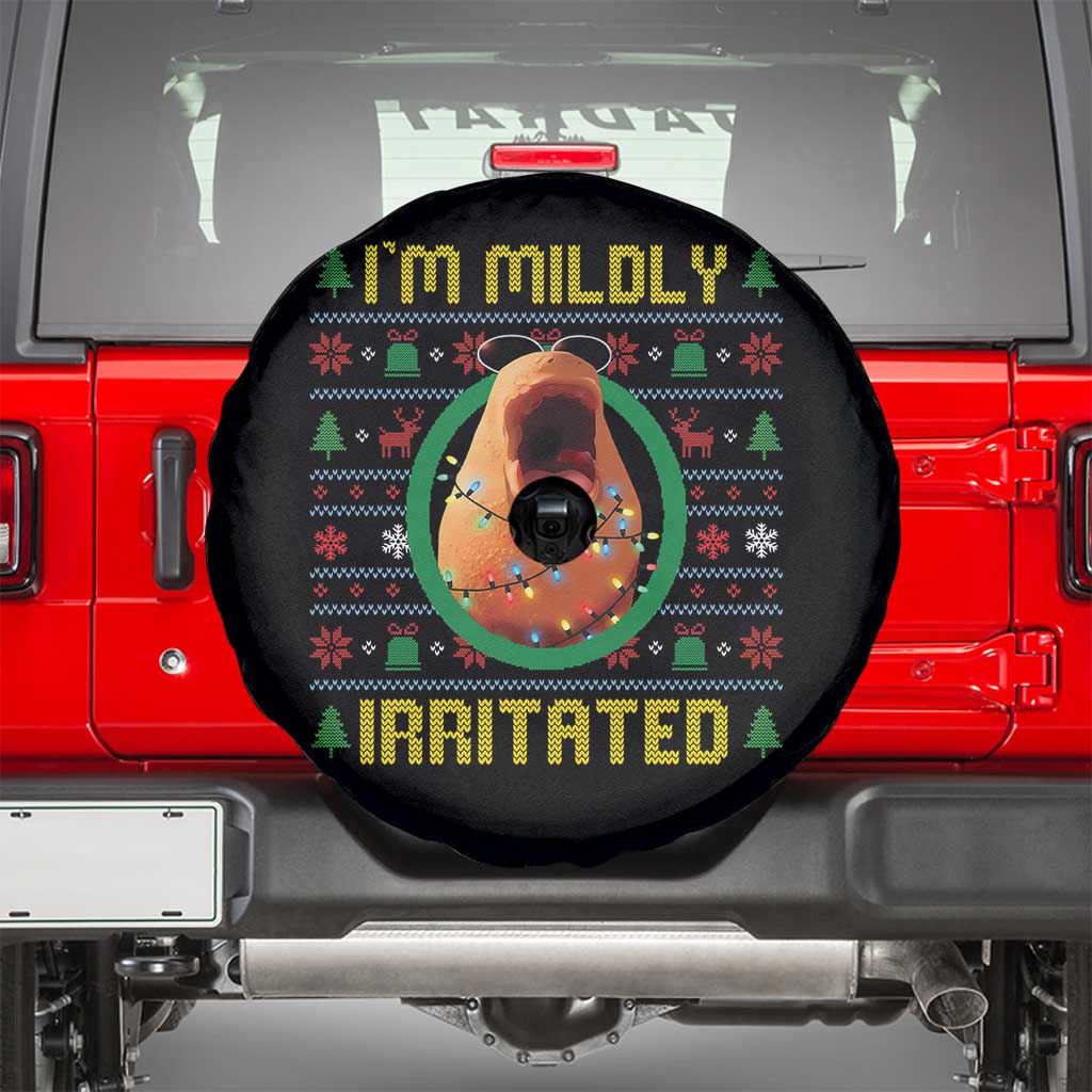 Marcus The Worm Christmas Meme Spare Tire Cover Funny Brain Rot Xmas TS14 Black Print Your Wear