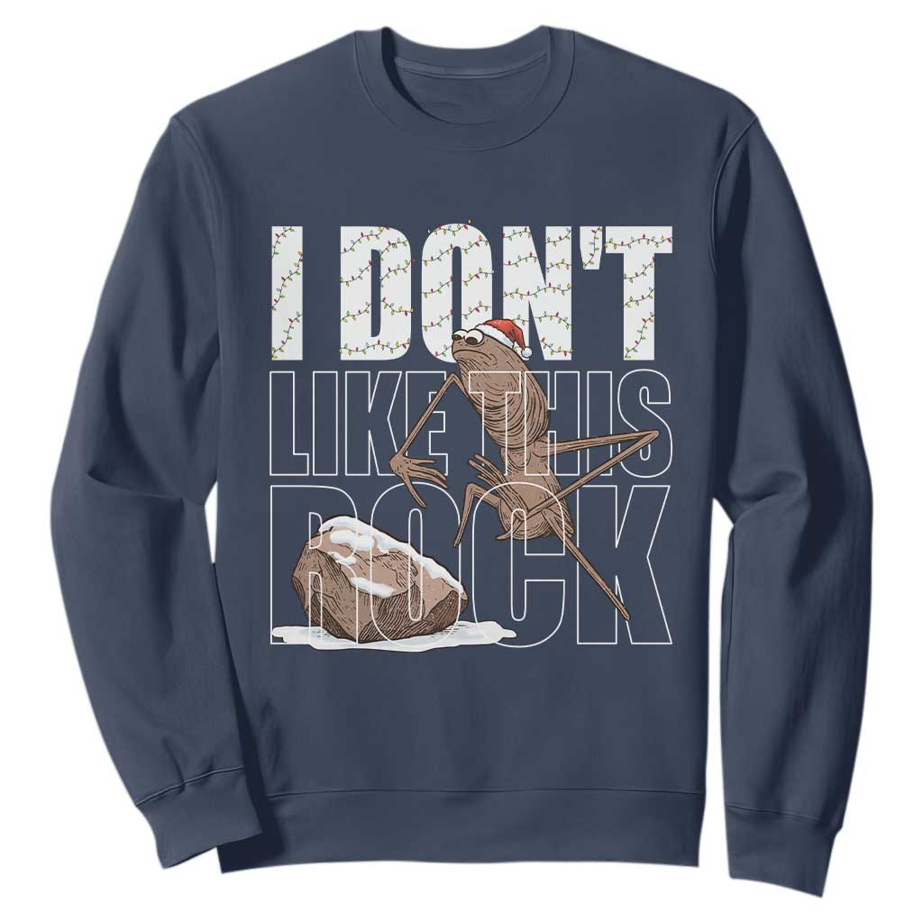 Marcus The Worm Christmas Meme Sweatshirt Funny Brain Rot Gen Z TS14 Navy Print Your Wear