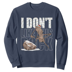 Marcus The Worm Christmas Meme Sweatshirt Funny Brain Rot Gen Z TS14 Navy Print Your Wear